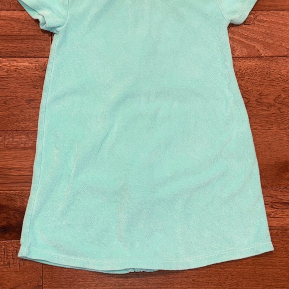 Wonder Nation Girls Aqua Terry Hooded Zip Front Swim Coverup - Size XS (4-5) - Picture 14 of 16